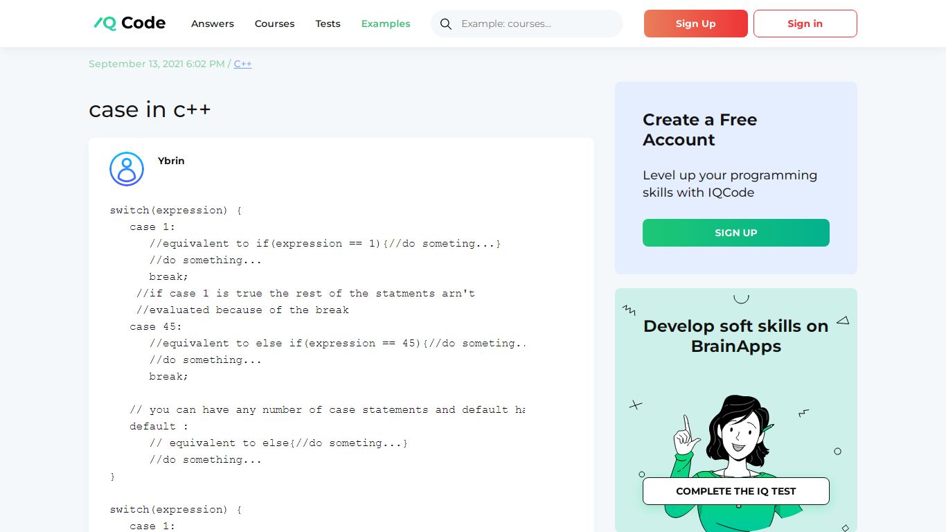 case in c++ Code Example - IQCode.com